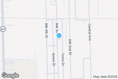 Map image of the property - 316 NW 3rd St