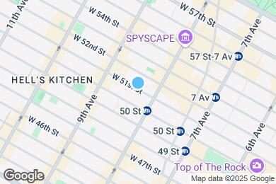 Map image of the property - 316 W 51st St