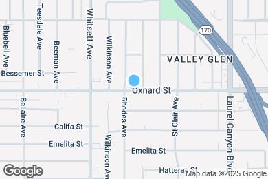Map image of the property - 12351 Oxnard St