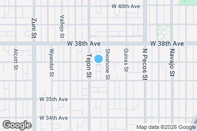 Map image of the property - 1926 W 37th Ave
