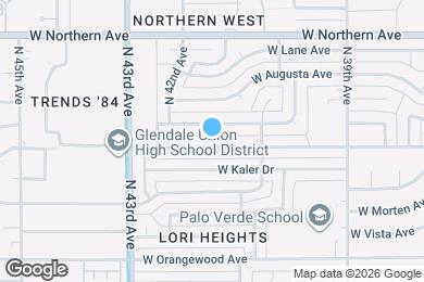 Map image of the property - 4144 W Frier Dr