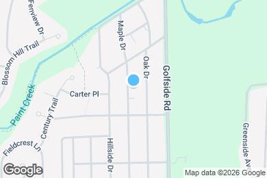 Map image of the property - 3329 Maple Dr