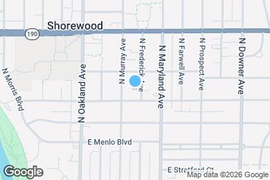 Map image of the property - 3813 N Frederick Ave
