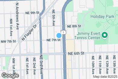 Map image of the property - 525 NE 7th St
