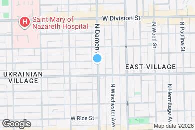 Map image of the property - 1024 N Damen Ave