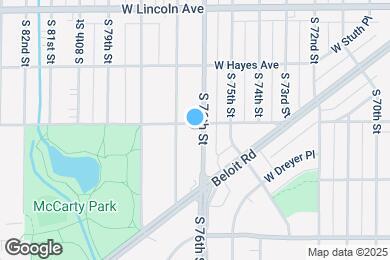 Map image of the property - 7611 W Arthur Ave