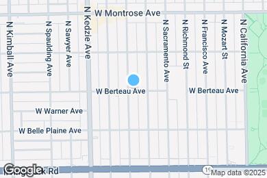 Map image of the property - 3054 W Berteau Ave