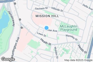 Map image of the property - New RoostUp Furnished Private Bedroom with Private Bath in the Mission Hill Neighborhood of Boston!