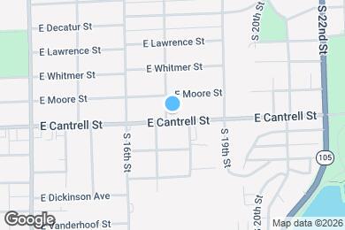 Map image of the property - 1718 E Cantrell St