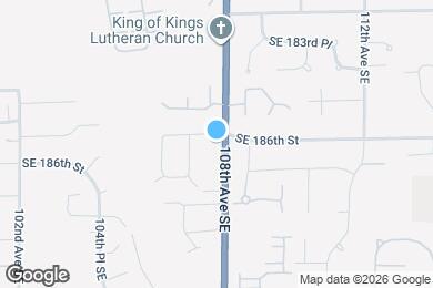 Map image of the property - 18603 108th Ave SE