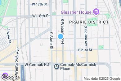 Map image of the property - 2000 S Wabash Ave