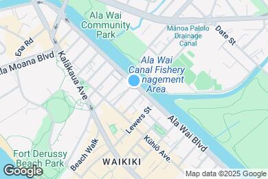 Map image of the property - 2121 Ala Wai Blvd