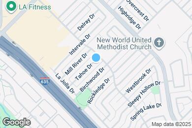 Map image of the property - 1010 Tahoe Dr