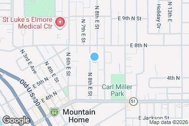 Map image of the property - 570 N 8th E