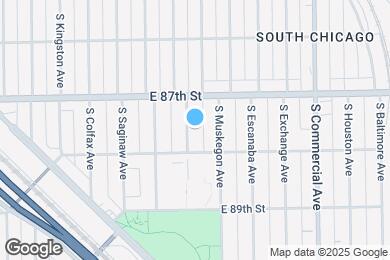 Map image of the property - 8735 S Manistee Ave