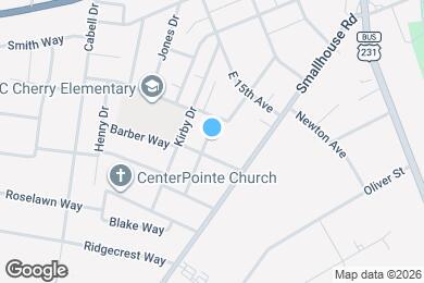 Map image of the property - 1608 Glendale Dr