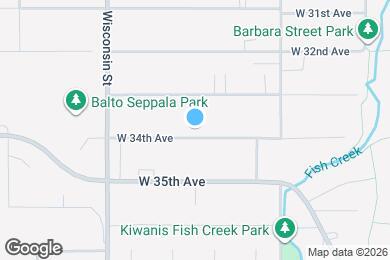 Map image of the property - 2917 W 34th Ave