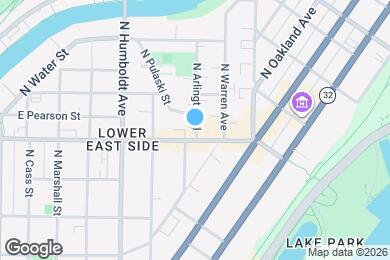 Map image of the property - 1708 N Arlington Pl