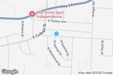 Map image of the property - 721 N Sunset Dr