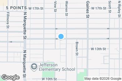 Map image of the property - 915 W 14th St