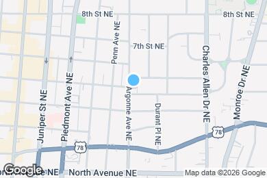 Map image of the property - 769 Argonne Ave NE