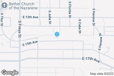 Map image of the property - 3921 E 15th Ave