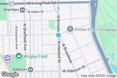 Map image of the property - 3776 N Halsted St