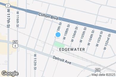 Map image of the property - 1321 W 110th St