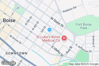 Map image of the property - Luxury Living near the Heart of Downtown Boise | Fully Furnished!