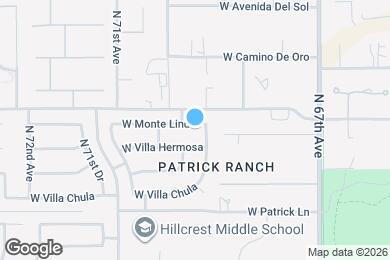 Map image of the property - 6911 W Monte Lindo