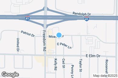 Map image of the property - 401 Moasis Dr