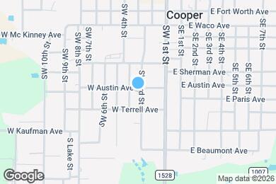 Map image of the property - 301 W Austin Ave