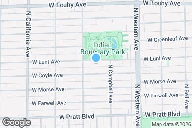 Map image of the property - 2531 W Lunt Ave