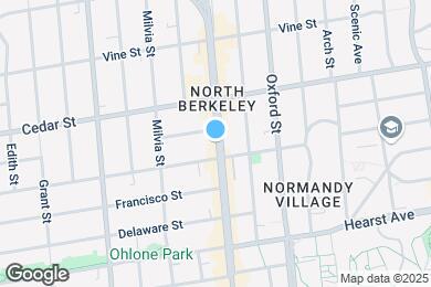 Map image of the property - 1668 Shattuck Ave