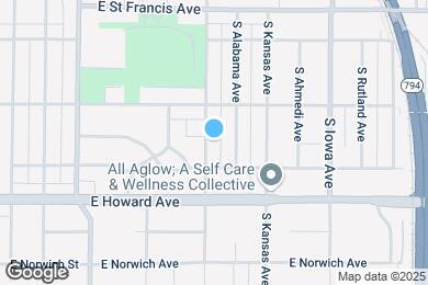 Map image of the property - 3806 S Brust Ave