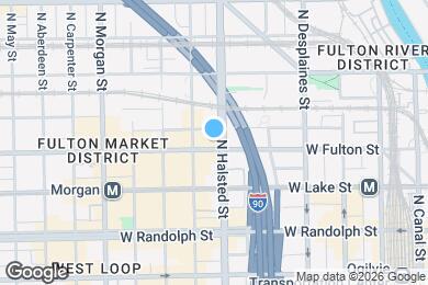 Map image of the property - 802 W Fulton Market