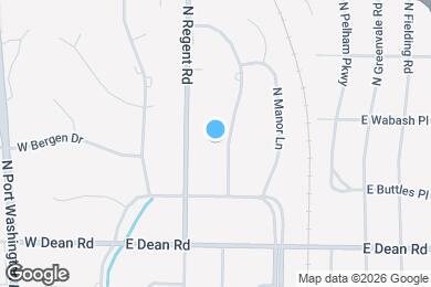 Map image of the property - 8551 N Point Dr