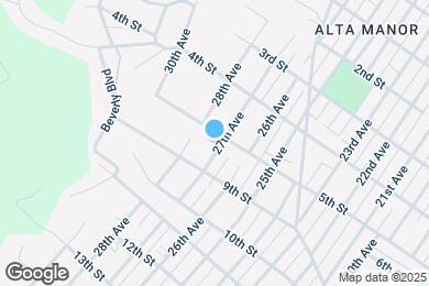 Map image of the property - 502 27th Ave