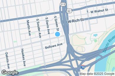 Map image of the property - 741 Sullivant Ave