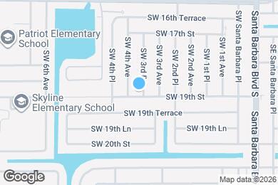 Map image of the property - 1828 SW 3rd Pl