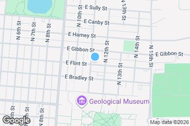 Map image of the property - 1109 E Flint St