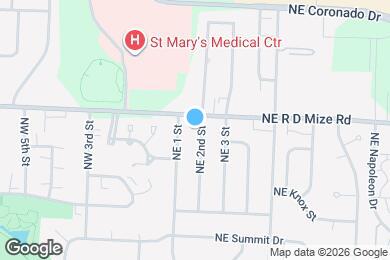 Map image of the property - 609 NE 2nd St