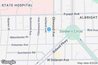 Map image of the property - 761 Ashland Ave