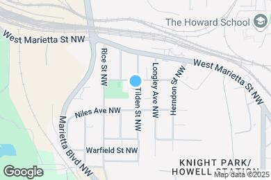 Map image of the property - 1050 Tilden St NW