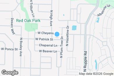 Map image of the property - 4278 W Patrick St