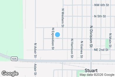 Map image of the property - 408 N 3rd St