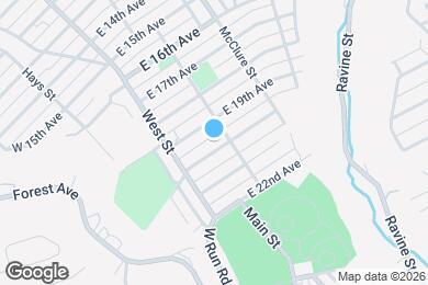 Map image of the property - 141 E 20th Ave