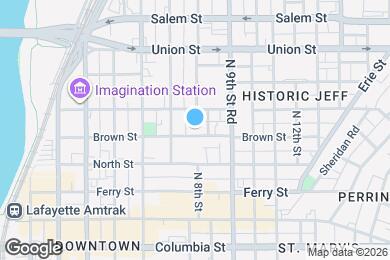 Map image of the property - 718 Brown St