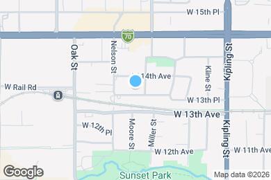 Map image of the property - 10425 W 13th Pl
