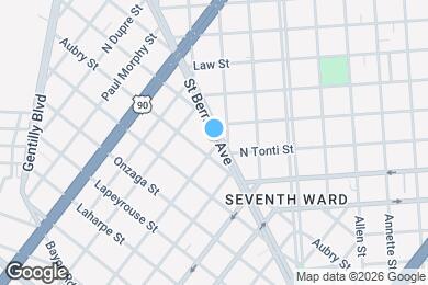 Map image of the property - 2402 Saint Bernard Ave